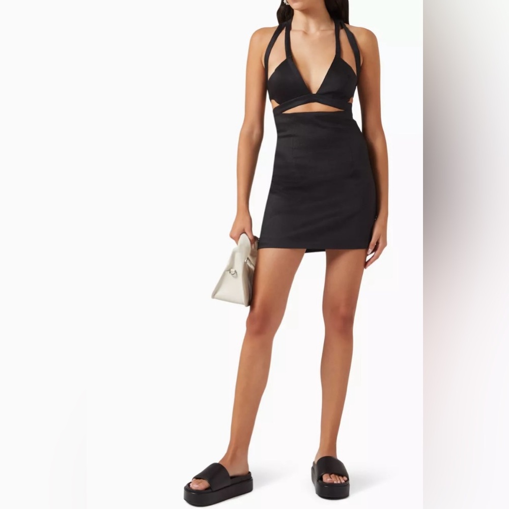 GAUGE81 Guyra cutout linen-blend minidress